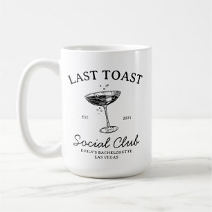 Laatste toast Social Club vrijgezellenfeest Merch Koffiemok