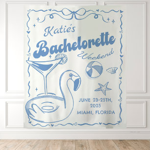 Laatste toast strand bachelorette weekend wandtapi wandkleed