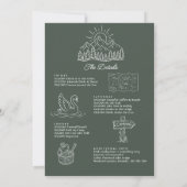Laatste Tocht Voor de Bruiloft Bachelorette Kaart (Achterkant)