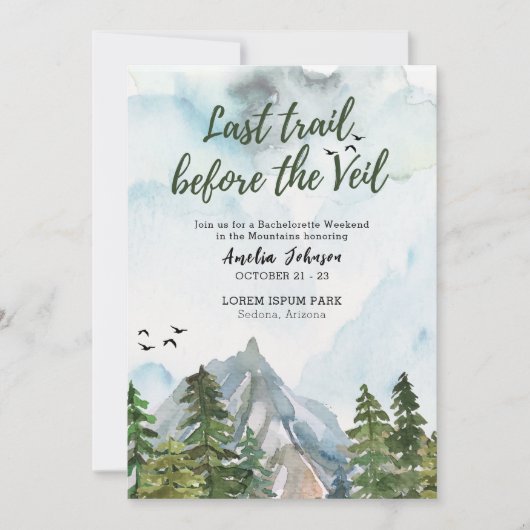 Laatste tocht voor de vrijgezellenweekend van de s kaart (Voorkant)