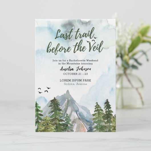 Laatste tocht voor de vrijgezellenweekend van de s kaart (Staand voorkant)