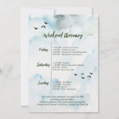 Laatste tocht voor de vrijgezellenweekend van de s kaart (Achterkant)