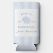 Laatste toost op de Coast Bachelorette Party Favor Seltzer Blikjeskoeler (Achterkant)