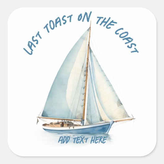 Laatste toost op de Coast Sticker (Voorkant)
