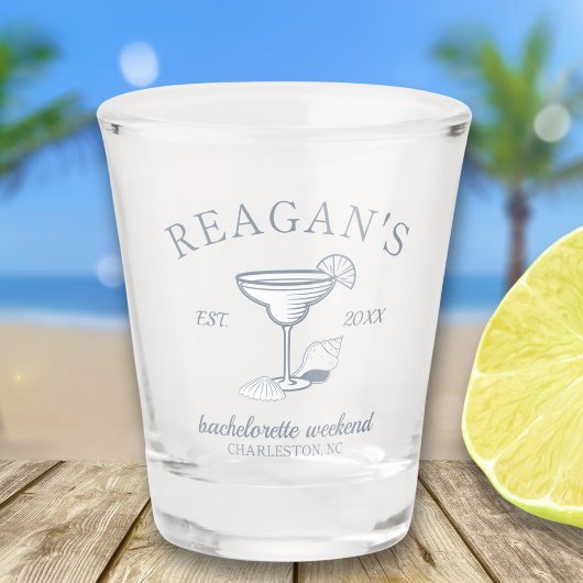 "Laatste toost op de kust" Beach Bachelorette-fees Shot Glas