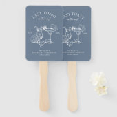 Laatste toost op het Coast Bachelorette Party Handwaaier (Voorkant en achterkant)