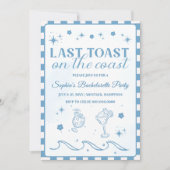 Laatste toost op het Coast Bachelorette Party Kaart (Voorkant)
