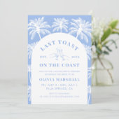 Laatste toost op het Coast Bachelorette Party Kaart (Staand voorkant)