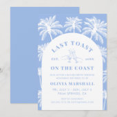 Laatste toost op het Coast Bachelorette Party Kaart (Voorkant / Achterkant)