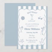 Laatste toost op het Coast Bachelorette Party Kaart (Voorkant / Achterkant)