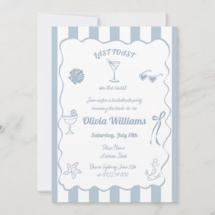 Laatste toost op het Coast Bachelorette Party Kaart