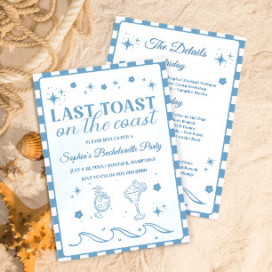 Laatste toost op het Coast Bachelorette Party Kaart