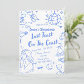 Laatste toost op het Coast Bachelorette Weekend Pa Kaart (Staand voorkant)