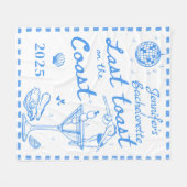 Laatste toost op het kustvrijgezellenfeest fleece deken (Voorkant (Horizontaal))