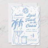 Laatste toost op het kustvrijgezellenfeest kaart (Voorkant)