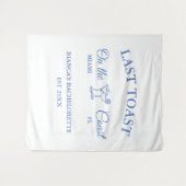 Laatste toost op het strand Bachelorette-feestje a Wandkleed (Voorkant (horizontaal))