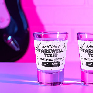 Laatste Tour Punk Rock Band Bachelorette Feestnaam Shot Glas