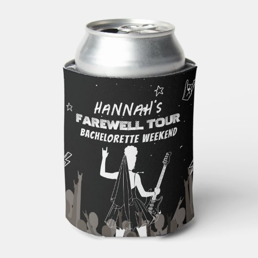 Laatste Tour Punk Rock Band Bachelorette Party naa Blikjeskoeler (Blikje Voorkant)