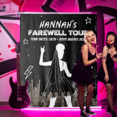 Laatste tour Punk rockband Bachelorette Welcome Si Wandkleed