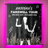 Laatste tour Punk rockband Bachelorette Welcome Si Wandkleed