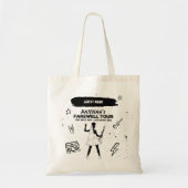 Laatste tour punkrockband vrijgezellenfeest naam tote bag (Voorkant)