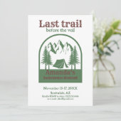 Laatste Trail Camp Bachelorette reisweekend Kaart (Staand voorkant)