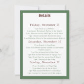 Laatste Trail Camp Bachelorette reisweekend Kaart (Achterkant)