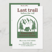 Laatste Trail Camp Bachelorette reisweekend Kaart (Voorkant / Achterkant)