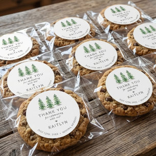 Laatste Trail Pine Bos Kampeer Afscheidsceremonie  Ronde Sticker