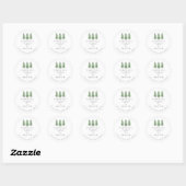 Laatste Trail Pine Bos Kampeer Afscheidsceremonie Ronde Sticker (Vel)