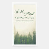 Laatste Trail Voor De Veil Bachelorette Servetten (Voorkant)