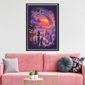 Laatste Trein naar Aurelion Canvas Afdruk (Insitu (Woonkamer))