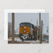Laatste trein naar Clarksville Briefkaart (Voorkant / Achterkant)