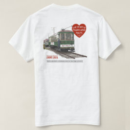 Laatste trolley 70e Jubileum - Afbeelding op rug T-shirt