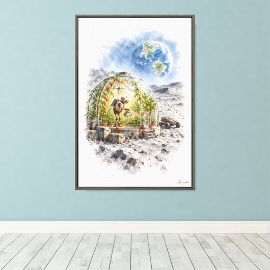 Laatste Tuinman Canvas Afdruk (Insitu (Houten vloer))