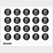 Laatste Twee Hersencellen Strijdend Om De Derde Pl Ronde Sticker (Vel)