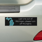 Laatste uit Michigan Bumpersticker (Op auto)