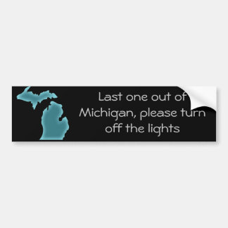Laatste uit Michigan Bumpersticker