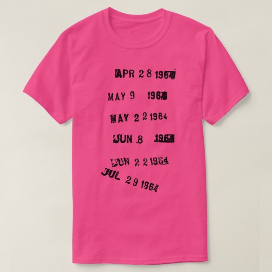 Laatste uitcheckte bibliotheekstempel t-shirt (Design voorkant)
