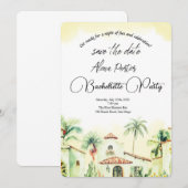 Laatste uitje voor de ring Bachelorette Bash Kaart (Voorkant / Achterkant)