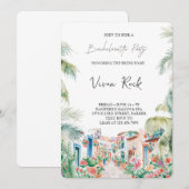 Laatste uitje voor de ring Bachelorette Bash Kaart (Voorkant / Achterkant)