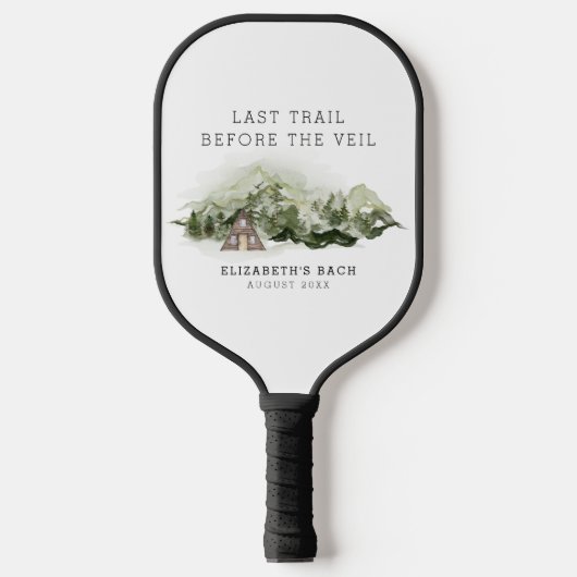 Laatste uitje voor de sluier vrijgezellenweekend pickleball paddle (Voorkant)