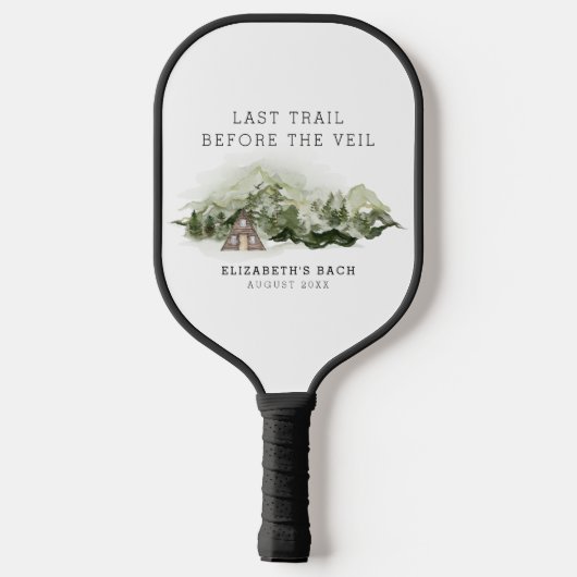 Laatste uitje voor de sluier vrijgezellenweekend pickleball paddle (Achterkant)