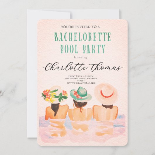 Laatste uitspatting voor de ring Bachelorette Bash Kaart (Voorkant)