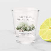 Laatste uitstap voor de vrijgezellenfeest weekend shot glas (Voorkant)