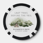 Laatste uitstapje voor het sluier vrijgezellenweek poker chips (Achterkant)