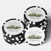 Laatste uitstapje voor het sluier vrijgezellenweek poker chips (Opstapeling)