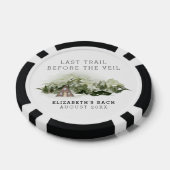 Laatste uitstapje voor het sluier vrijgezellenweek poker chips (Enkel)