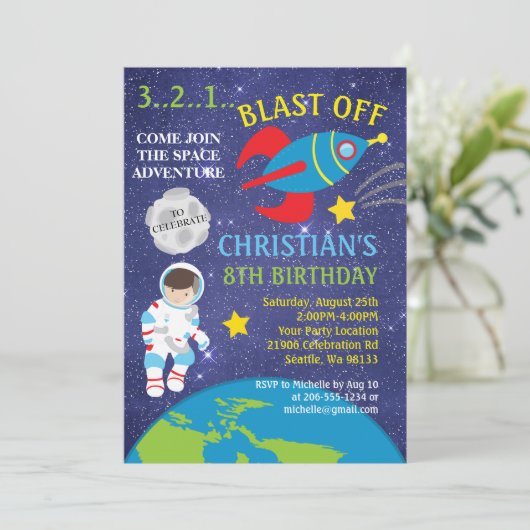 Laatste uitzending buitenruimte uitnodiging (Staand voorkant)