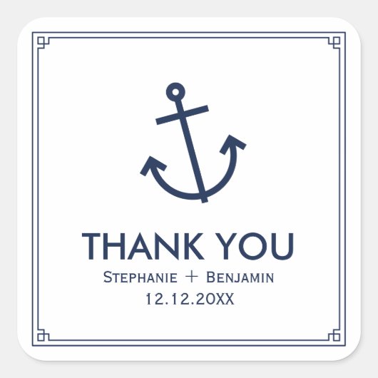 Laatste vaart vierkante sticker (Voorkant)